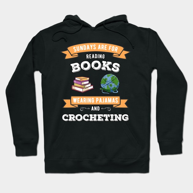 Crochet and Books | Knitting Bookworm Book Lovers Hoodie by MGO Design